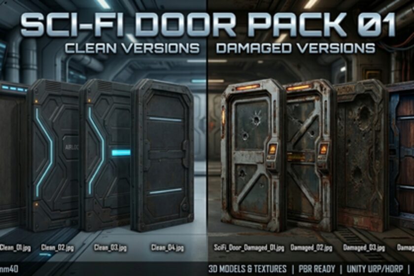 Sci-Fi Door Pack 01