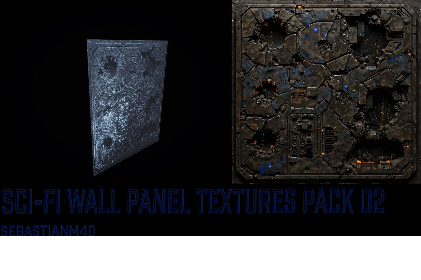 Example of a generated PBR map set